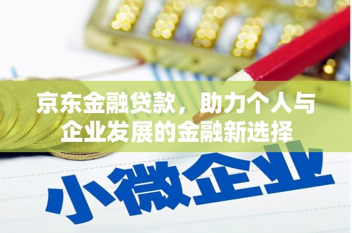 富蕴京东金融贷款，助力个人与企业发展的金融新选择